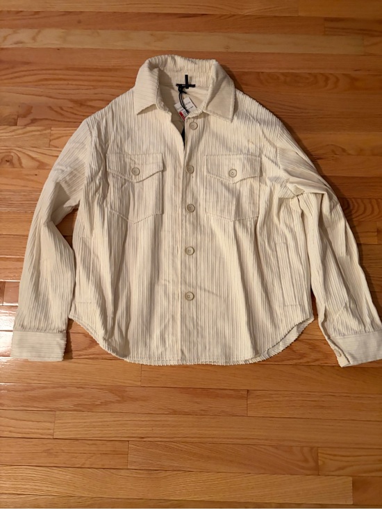 PAIGE Jackets & Blazers - PAIGE Cream Ribbed  curduroy Utility Jacket
